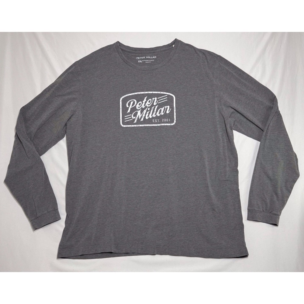 Peter Millar Men's Iron Crown‎ Lite Graphic Print Crew-Neck Long-Sleeve T-Shirt
